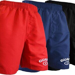 Men's Guard Board Shorts Swim Trunks Mesh Liner